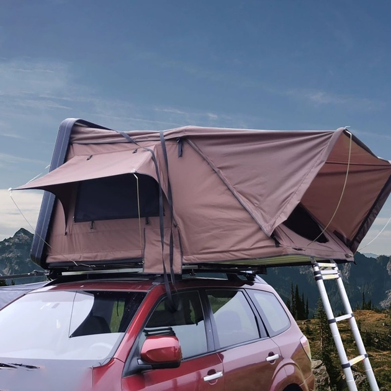 3-4 Person Hard Shell Roof Top Tent Outdoor Glamping Car Rooftop Tent gallery
