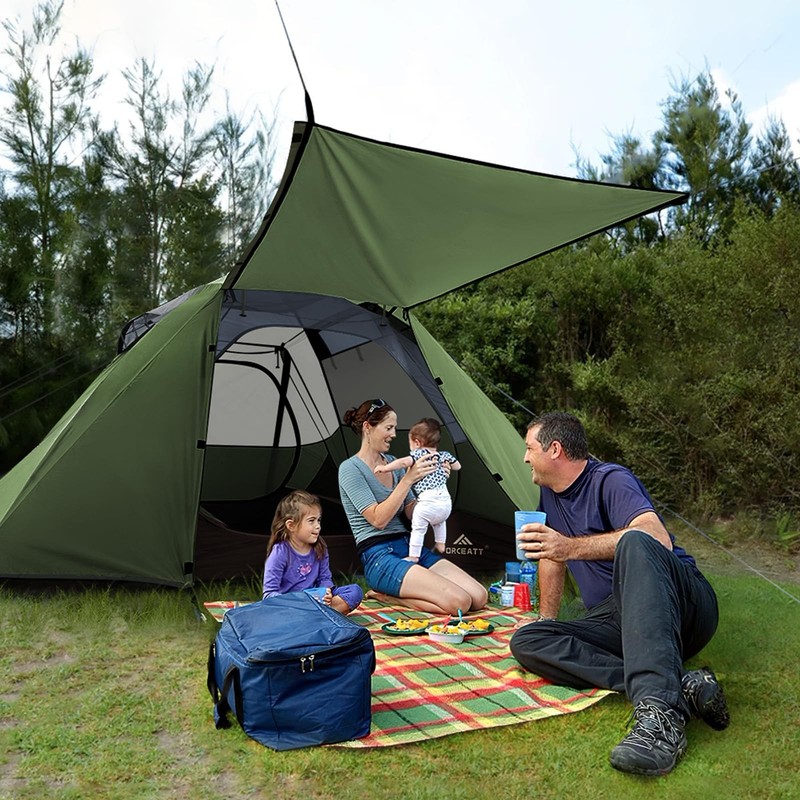4 Person Camping Tent, Professional Waterproof & Windproof. Lightweight Backp... gallery