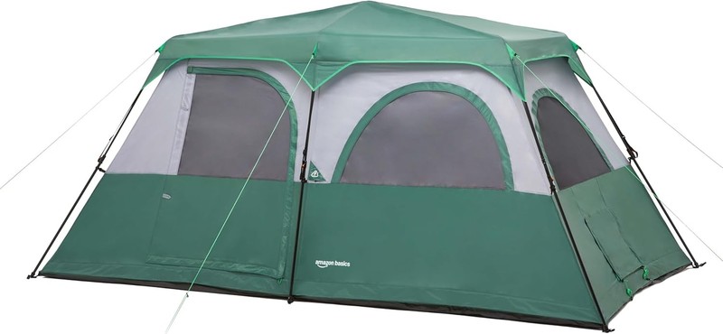 Instant Camping Tent W/ Rainfly Weather-Resistant Quick Setup