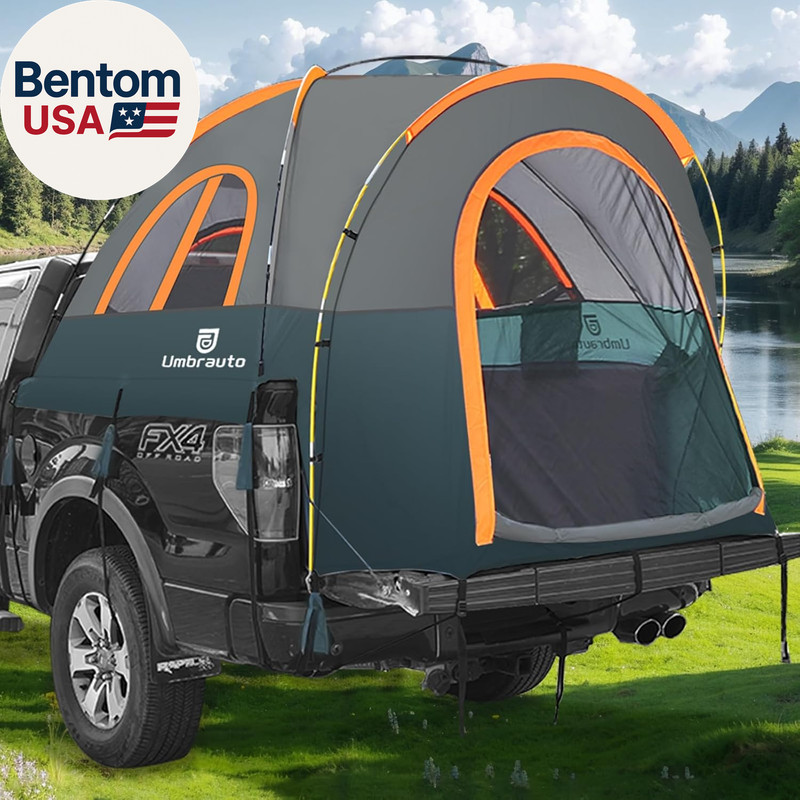 Truck Bed Tent 5.5-6Ft: Easy Set up Umburato Pickup Truck Tents for Camping, Wat