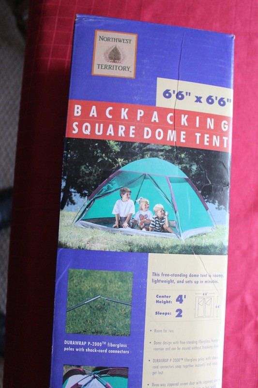N.W. Territory 6'6x6'6 Square Dome Backpacking Tent, model 800-521WX, NewOldStk. gallery