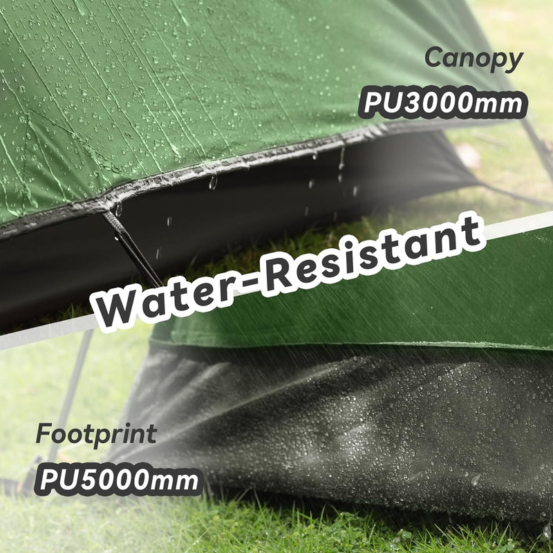 Camping Tent 2/3/4 Person, Professional Waterproof & Windproof Lightweight Backp gallery