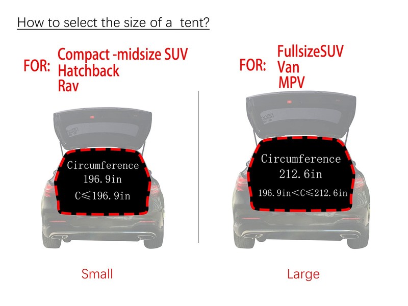 SUV Camping Tent Car Tailgate Shade Awning with Screen Net Waterproof 3000MM ... gallery