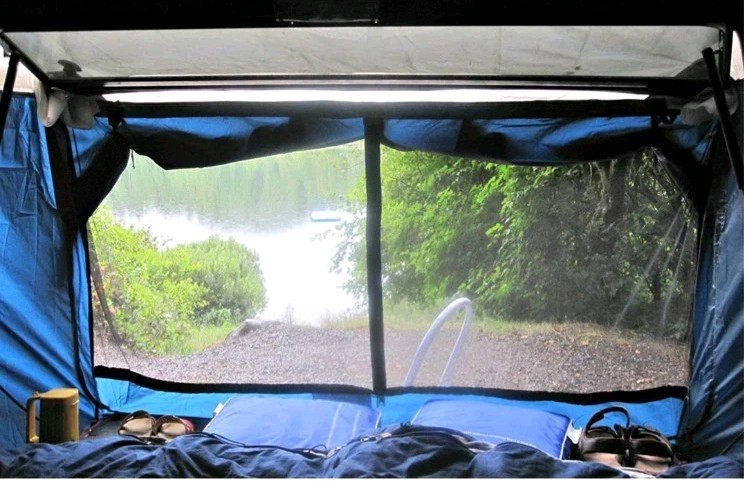 DAC Full Size Camper Top Tent Canopy RV Truck Bed Cover Camping Kit gallery
