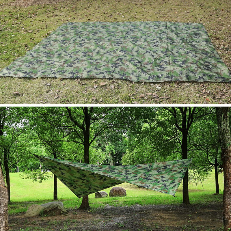 Hammock Camping Tarp Rain Fly, Waterproof Tent Footprint Shelter Canopy Sunshade gallery
