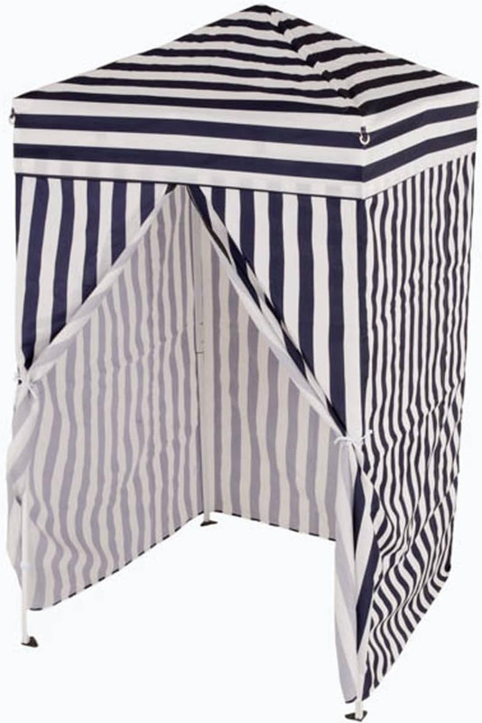 4′ X 4′ Portable Dressing Room, Pop up Portable Changing Room, Navy Blue / White