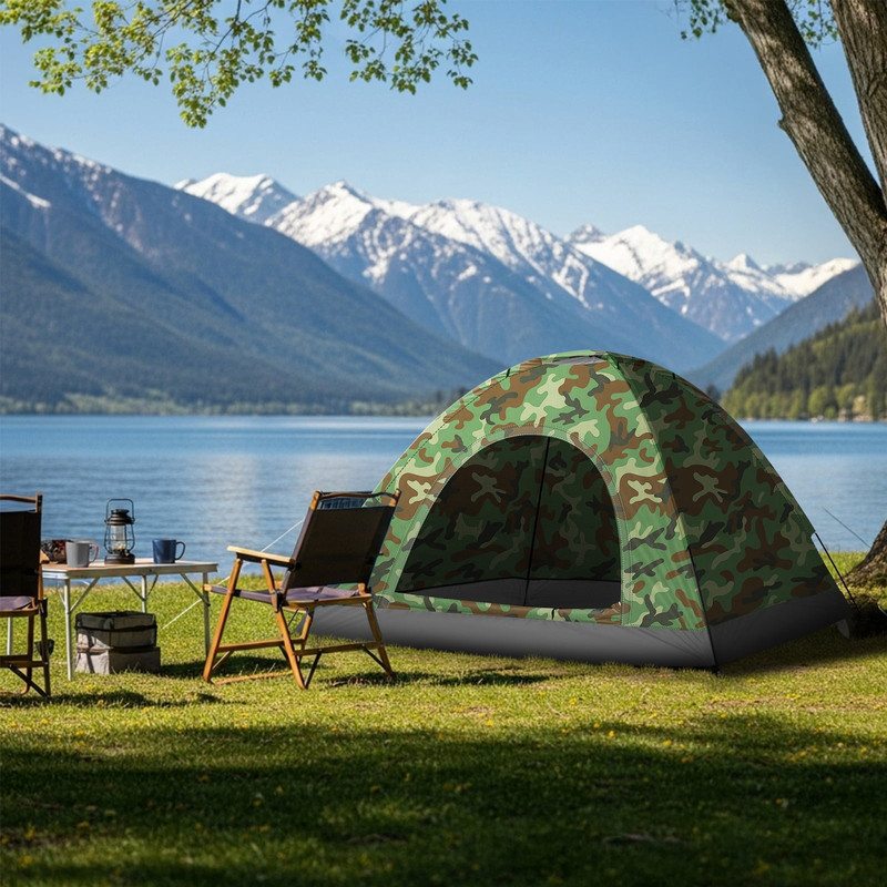 Zimtown Camouflage 4 Person Camping Tent Waterproof FREESHIP gallery
