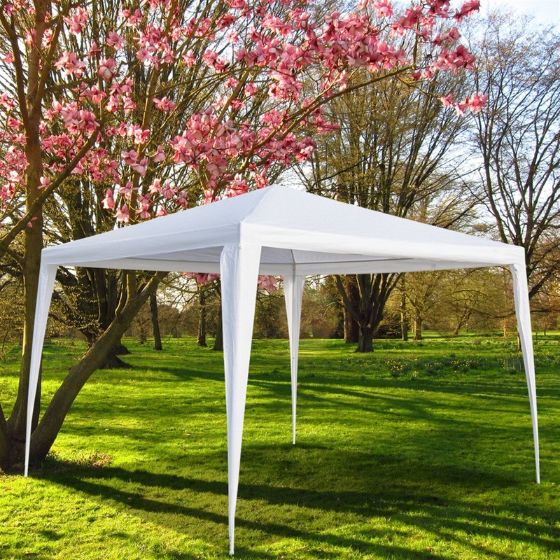 3 x 3m Waterproof Tent with Spiral Tubes White gallery
