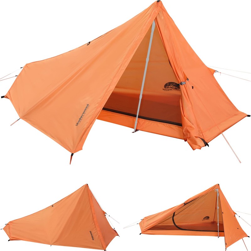1 Person Trekking Pole Tent for Backpacking – Ultralight Backpacking Tent, Wa…
