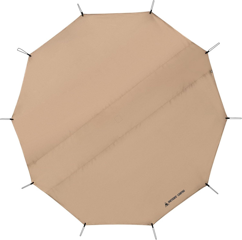 ONETIGRIS Rock Fortress 6 Person Footprint, Ten-Sided Tent Groundsheet 5000Mm Wa