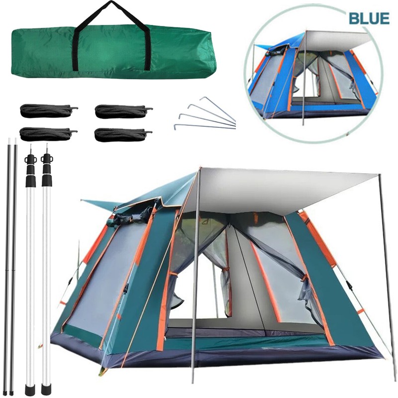 4-5 People Automatic Instant Pop Up Tent for Camping Tent Waterproof UV Protect