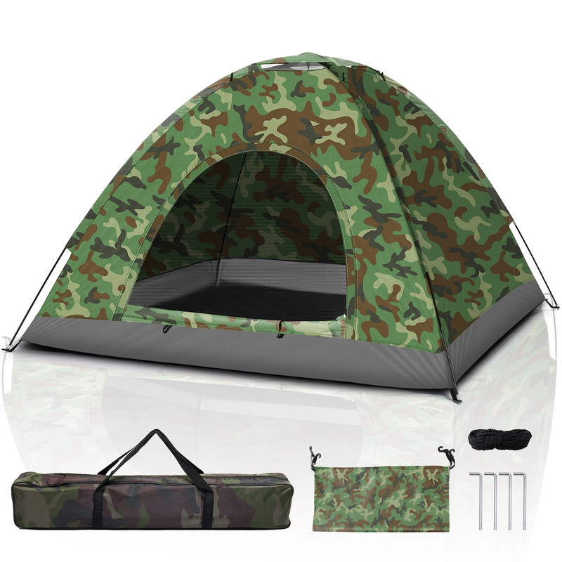 Zimtown Camouflage 4 Person Camping Tent Waterproof FREESHIP