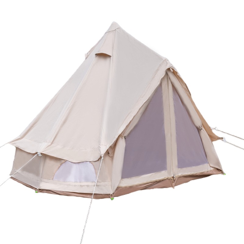 Light Luxury Outdoor Exquisite Camping Tent Pyramid Polyester Cotton Rainproof gallery