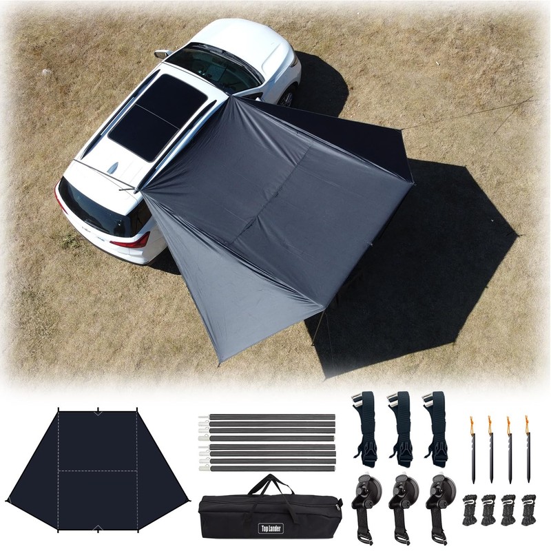 Waterproof Car Tarp Awning Awning 8000mm UV Resistant Awning Front Pe...