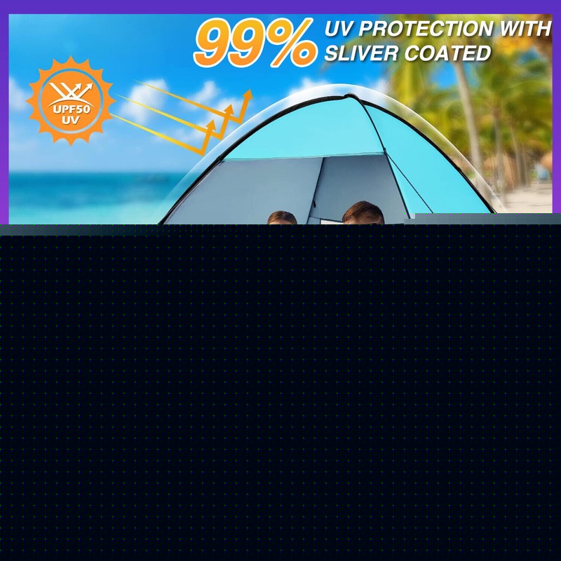 Pop Up Portable Beach Canopy Sun Shade Shelter Outdoor Camping Fishing Tent Mesh