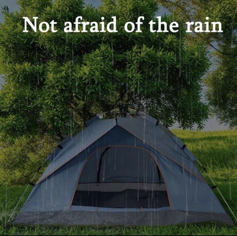 Waterproof Dome Tent 4 Person Camping Tent for Family Trips Hiking Easy Setup gallery