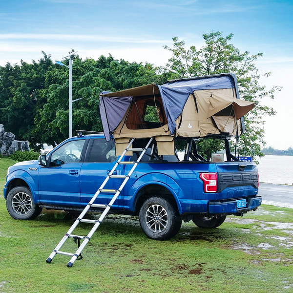 For Jeep Truck&Car Camping Ladder Hiking Sleep 2-3 Person Outdoors Roof Top Tent