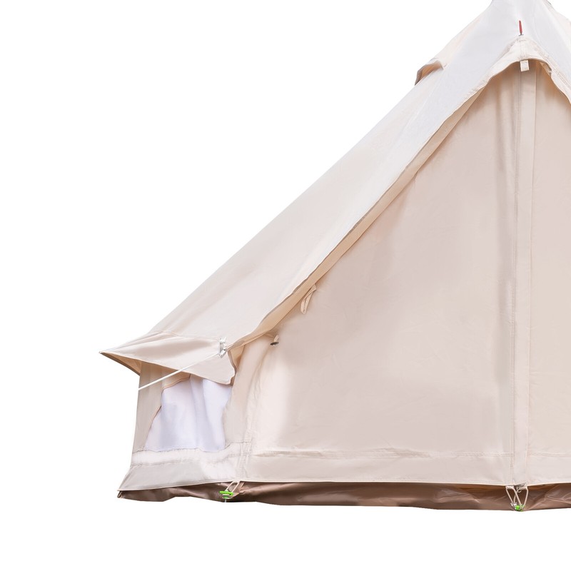 Luxury Glamping Tent All Year Living Polyester Cotton Bell Tent 3m Waterproof gallery