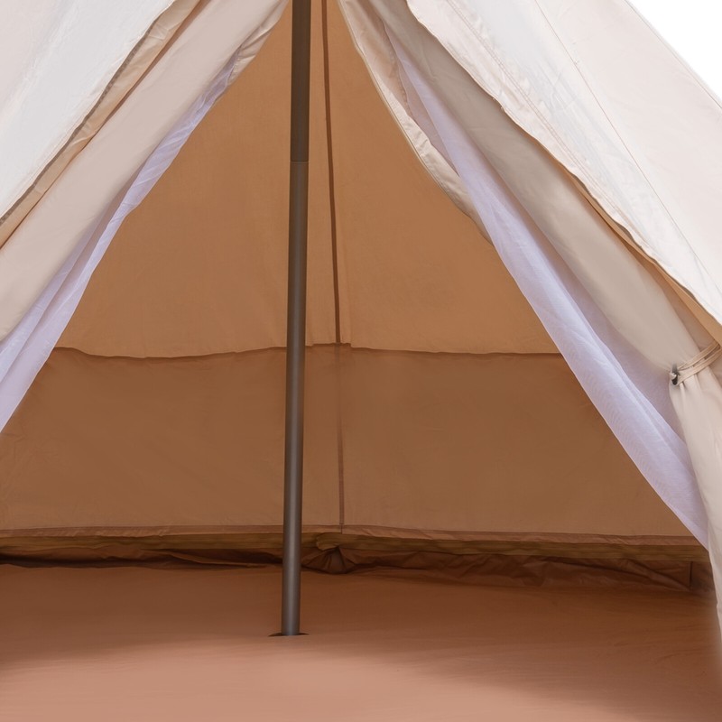 Luxury Glamping Tent All Year Living Polyester Cotton Bell Tent 3m Waterproof gallery