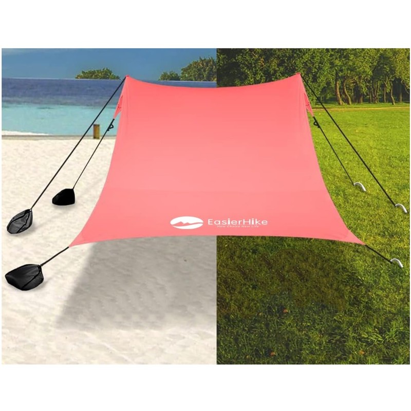 Portable Sun Shelter Canopy for Camping, Fishing, Backyard