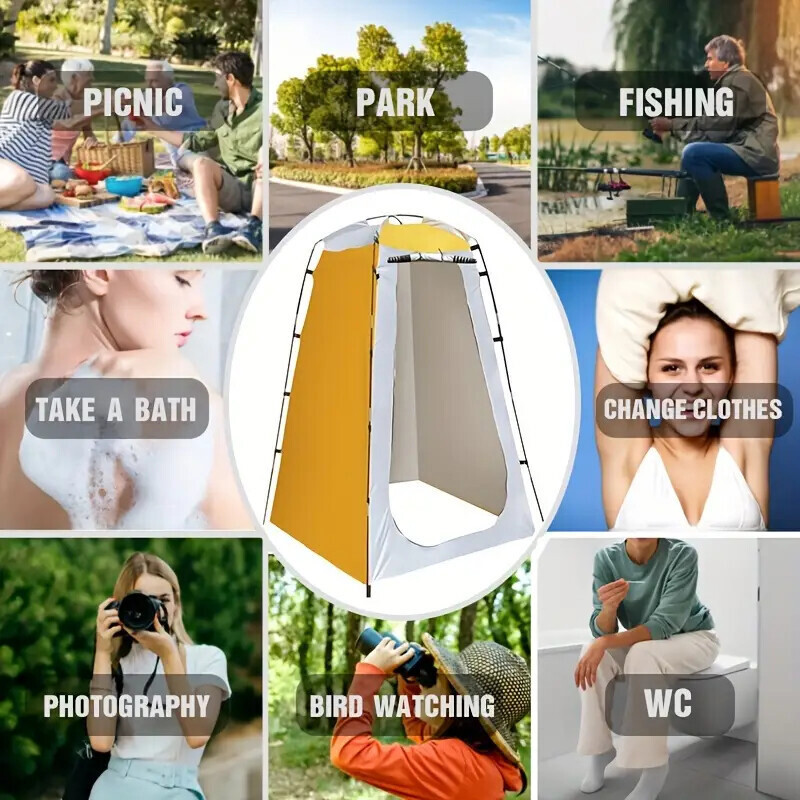 Pop Up Shower Tent Outdoor Camp Tent Privacy Shower Toilet Changing Hiking gallery