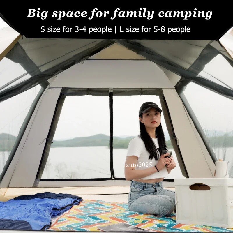 Outdoor Automatic Open Tent Camping Family Waterproof Instant Pop-Up 1-8 Person gallery