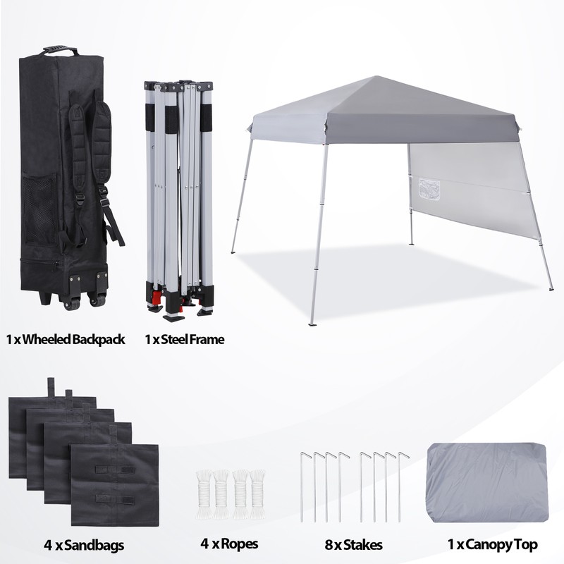 Beach Canopy Pop Up Shade 8X8 FT Portable Sun Shelter for Family Outdoor Camping gallery