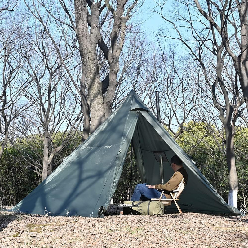 Hot Tent with Stove Jack and Snow Skirt, 6.89~8.53Ft Standing Room, 2~5 Person, gallery