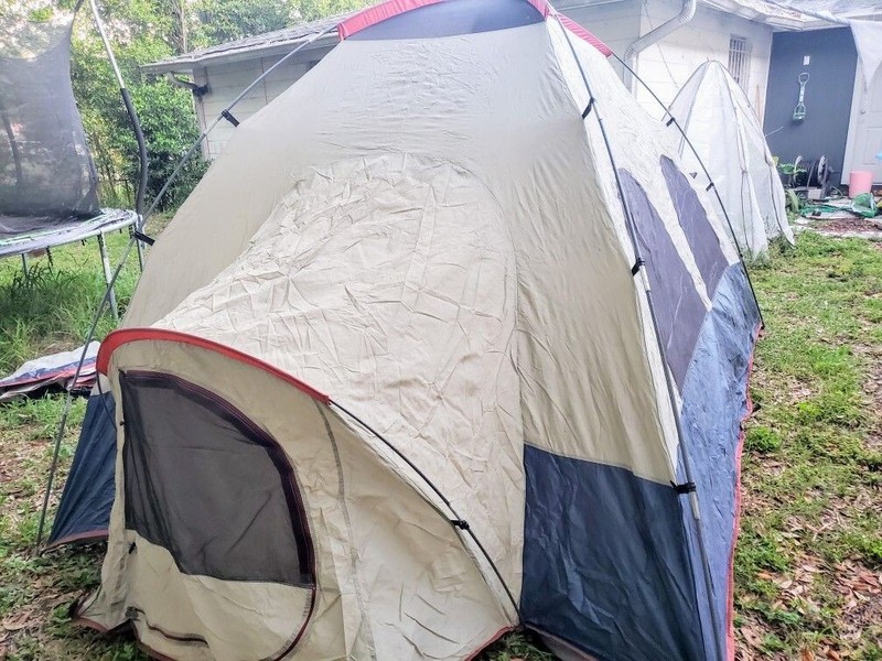 Large White/Red/Blue/Grey Sears Hillary Tent gallery