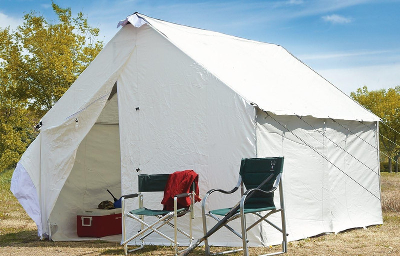 Water Resistant 10X12' Canvas Tent Floor Heavy-Duty PVC Flooring for Wall Tent gallery