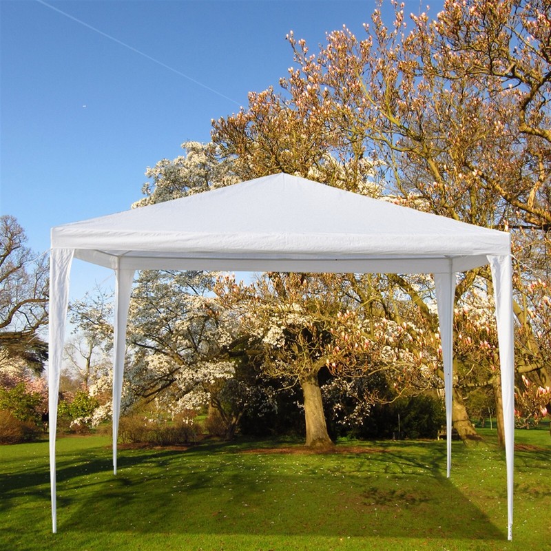 3 x 3m Waterproof Tent with Spiral Tubes White gallery