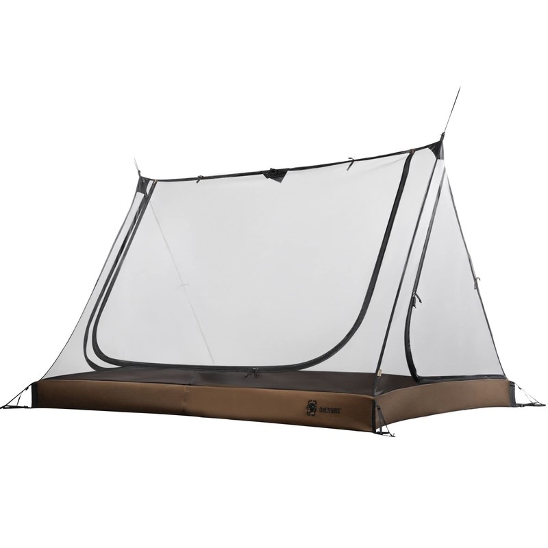 2 Person Mesh Tent, 3 Openings Screen Shelter with Waterproof Bathtub Floor f…