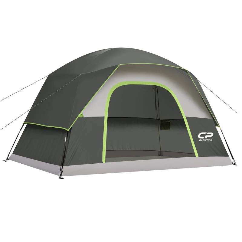 Tent 6 Person, Waterproof Windproof Double Layer Family Dome Tent, Easy Setup…