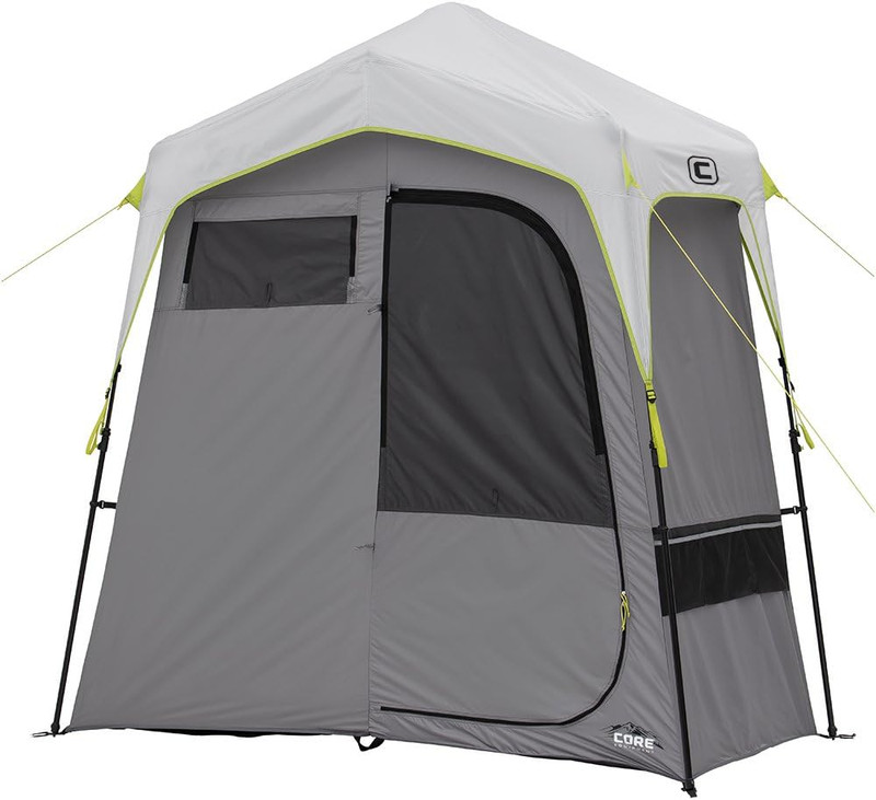 Instant Camping Utility Shower Tent with Changing Privacy Room