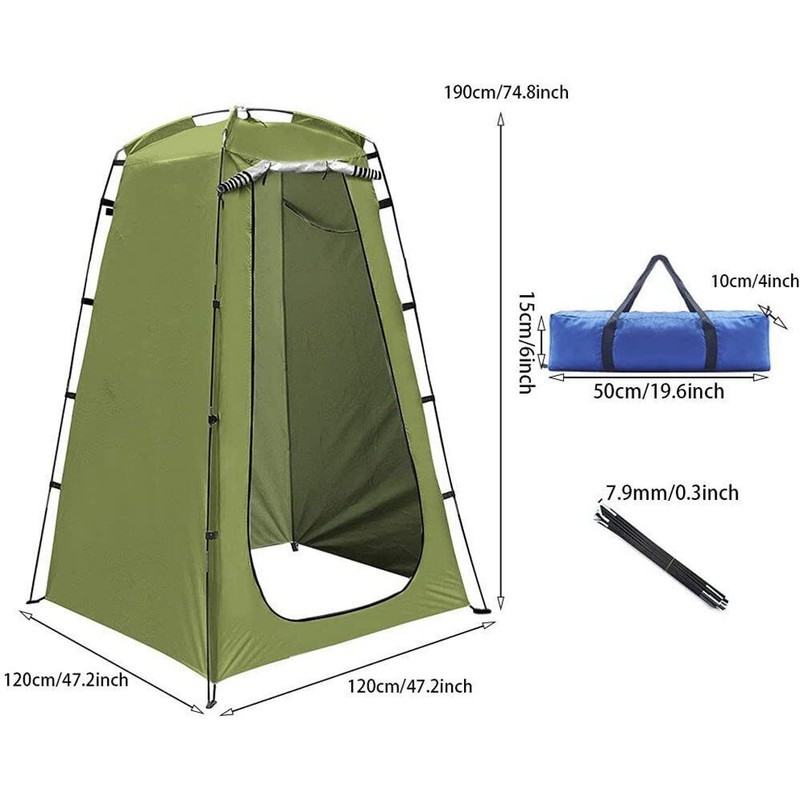 Outdoor Pop Up Shower Tent Privacy Portable Shower Tent Camp Toilet Rain Shelter gallery
