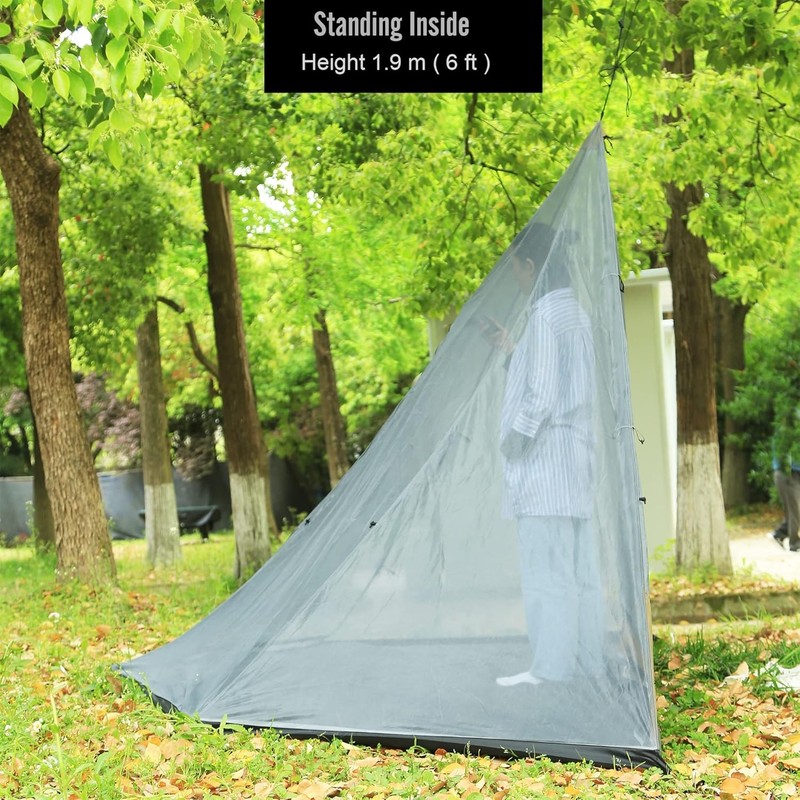Inner Mesh for T1 T2 Large Size Tipi Hot Tent with Bathtub Bottom (Half Octagona gallery