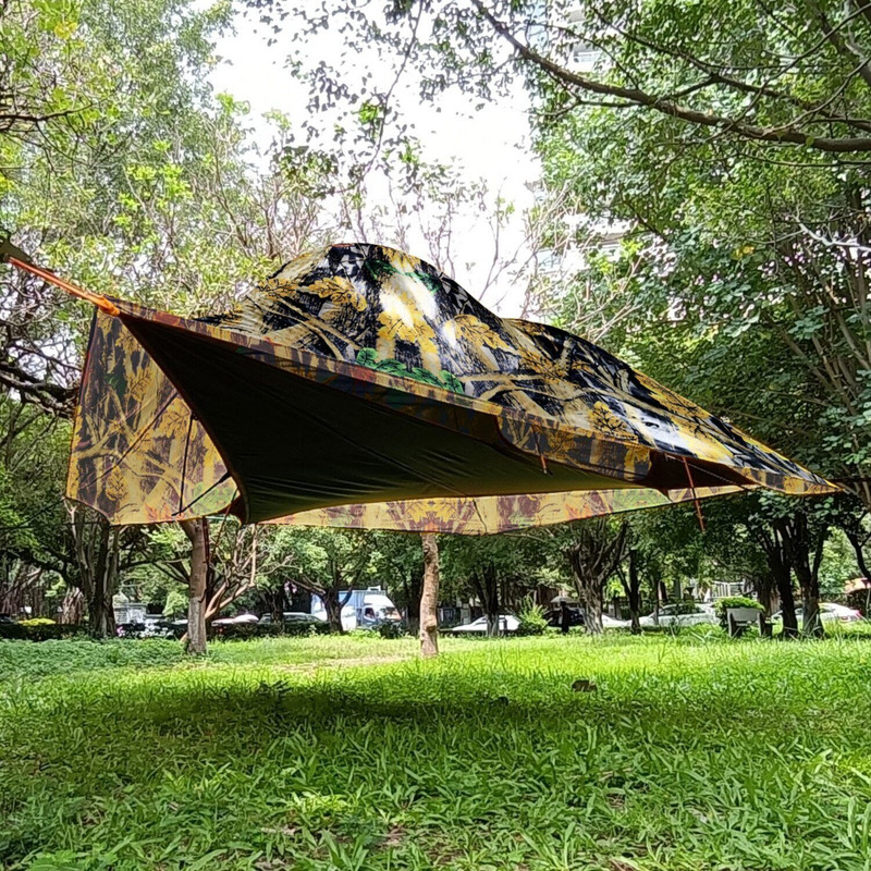 UFO Suspended Outdoor Camping Tree Tent Triangle Hanging Family Hammocks