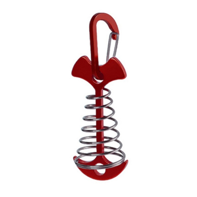 Fishbone Deck Anchors Peg Spring Guyline Tensioner Deck Plank Board Tent Stakes gallery