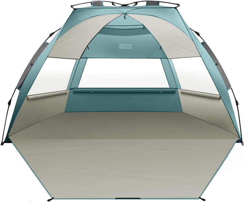 Beach Tent for 3-4 Person - Easy Setup and Portable Beach Shade Sun Shelter Cano