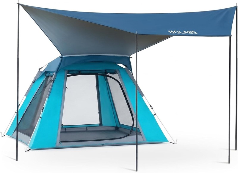 Golabs 2-4 Person Automatic Camping Tent Hiking Instant Canopy Pop Up Tents