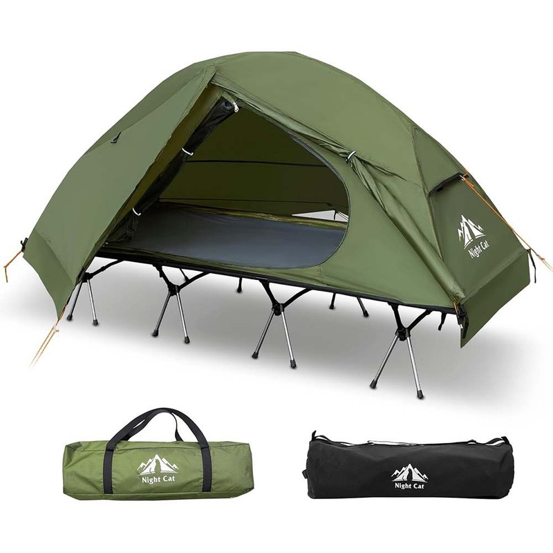 Tent Cot for Camping All-in-1 Folding Tent Combo Tent Off Ground Travel Cot Bed