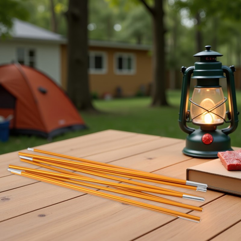 Awning Pole Kit Fiberglass Camping Tent Pole, Hiking Frame Aluminum Poles gallery