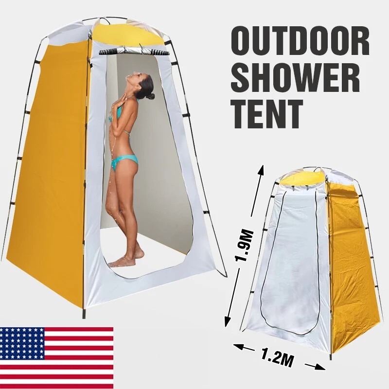 Pop Up Privacy Shower Tent Portable Outdoor Shower Tent Camp Toilet Rain Shelter