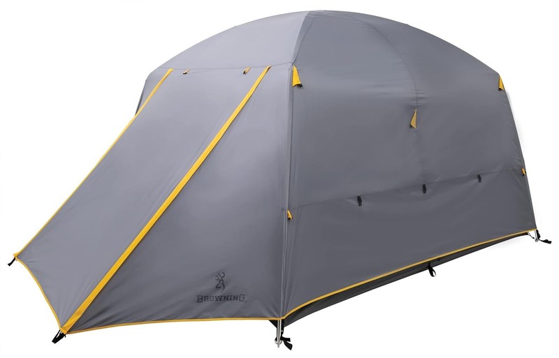 Camping Glacier 4-Person Tent Free-Standing Cabin Style W/ Full Coverage Fly