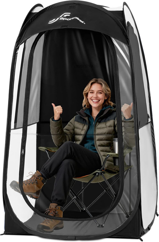Sportneer Sports Tent: 1 Person Instant Shelter with Ultra Visibility for Cold D