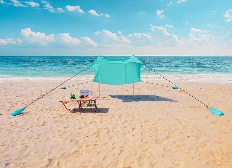 Tent Shelter Beach Tent Canopy Pop Up Shade Canopy UV Protection for Travalling