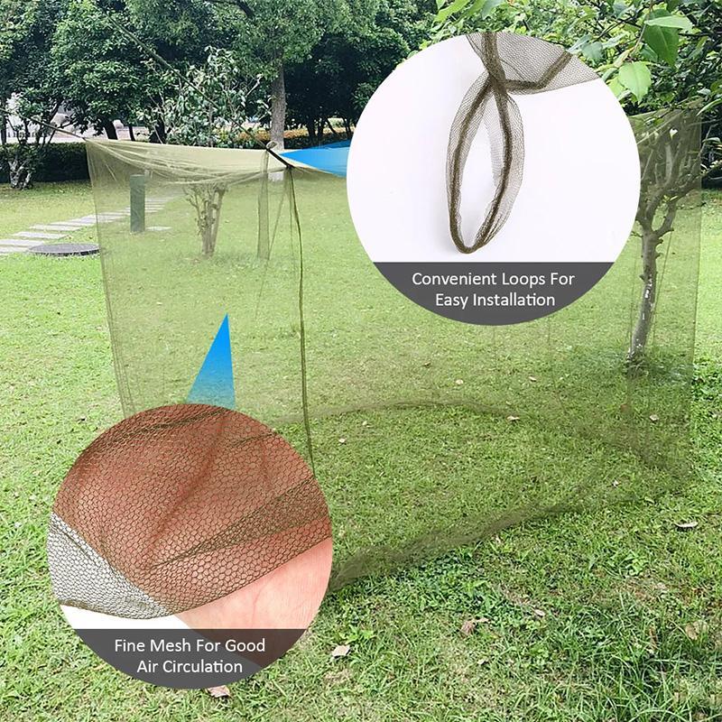 Camping Hiking Backpacking Tent Net Outdoor Uv Sunshade Mesh Transparent Cloth gallery