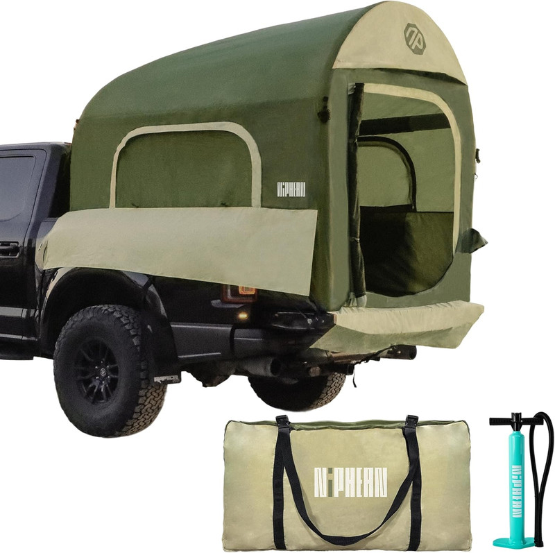 Quick-Setup Truck Bed Tent for 2-3 People, Waterproof & Windproof, 5.5-8Ft