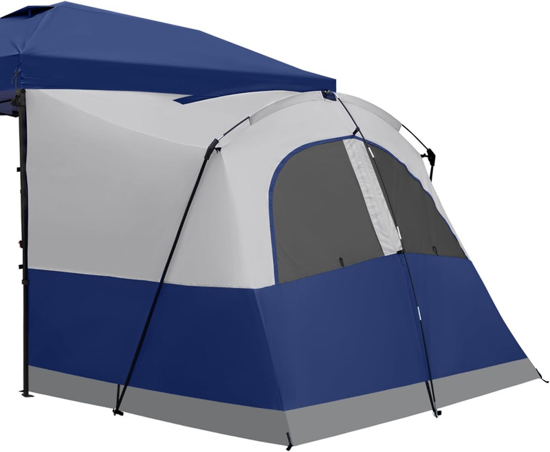 Canopy Side Tent,4-6 Person Camping Cube Tent for 10X10 Pop up Canopies,Easy up gallery