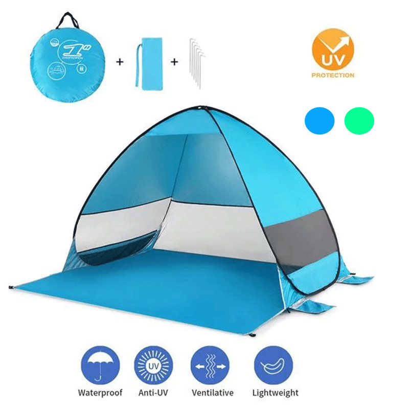 Pop Up Beach Canopy Sun Shade Shelter Outdoor Camping Fishing Tent Mesh Portable